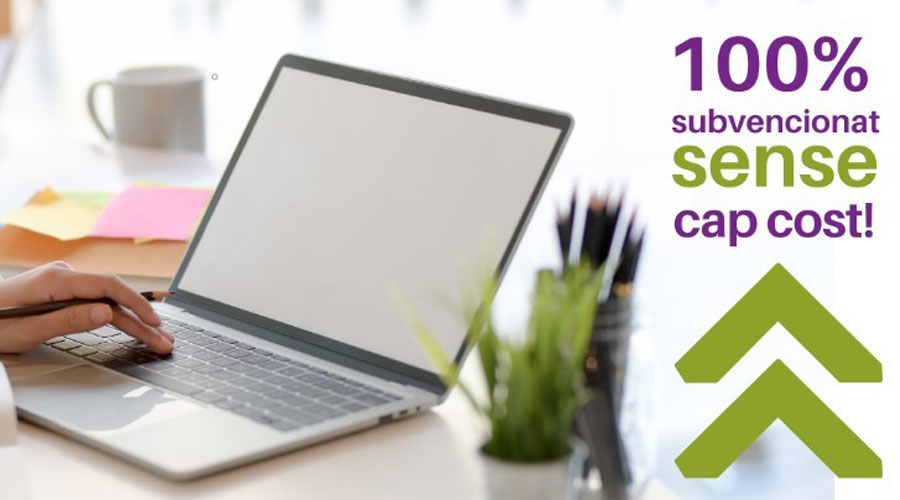 Infografia informant de la gratuïtat dels cursos per a empreses i professionals de l'Alt Urgell (RàdioSeu)