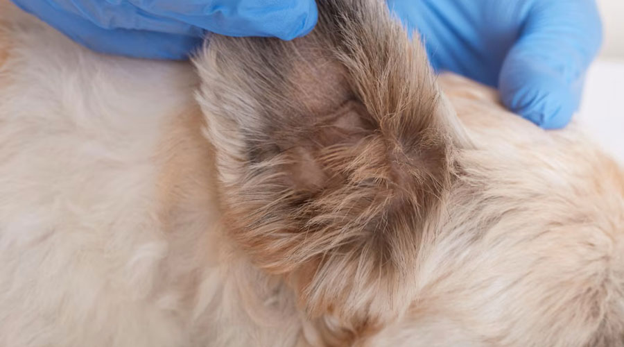 Veterinari mirant un gos per si té paràsits (@user18526052 - Freepiks)