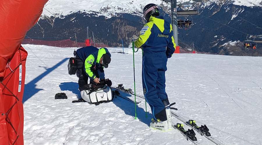 Joan Verdú entrenant a Courchevel (FAE)