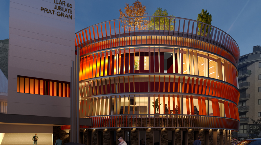 Render de la Llar de Jubilats d'Escaldes