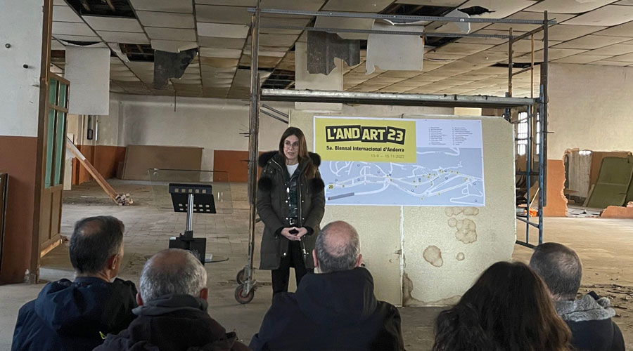 La ministra Riva durant la presentació de la 5a edició d'Andart (Andart)