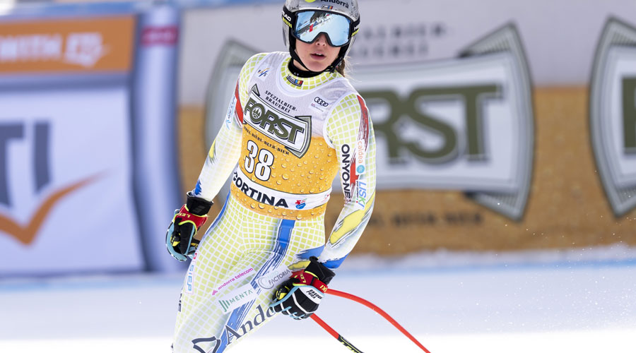 Cande Moreno competint a Cortina, Itàlia (Millo Moravski Agence Zoom)