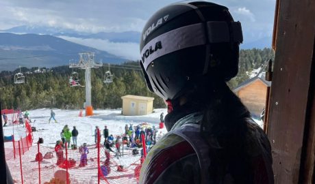 Una de les components dels EEBE U16 a Font Romeu, França