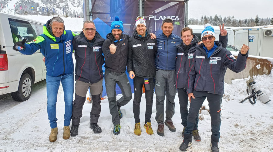 Esquerra a dreta Carles Visa, Joan Erola, Marc Puigsubirà, Irineu Esteve, Christian Zorzi, Guillem Cairat i Fausto Zoller