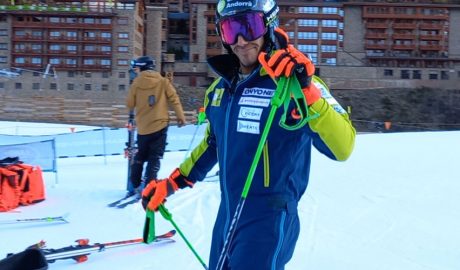 L'esquiador, Joan Verdú, preparant-se per a les Finals Andorra 2023