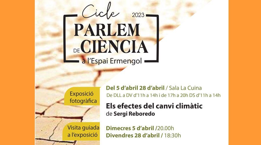 Cartell amb les activitats més immediates del cicle Parlem de Ciència, a la Seu (Aj. La Seu)