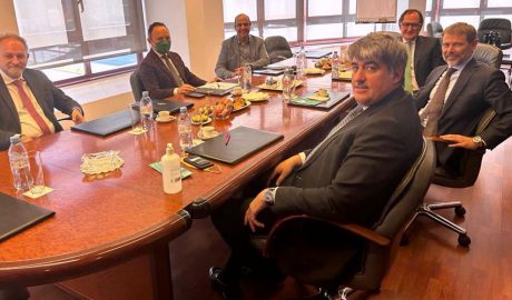 Reunió entre membres de Demòcrates i Andorran Banking