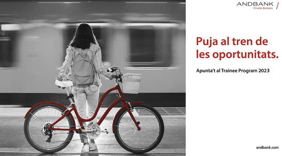 Infografia anunciant la nova edició del Trainee Program (Andbank)