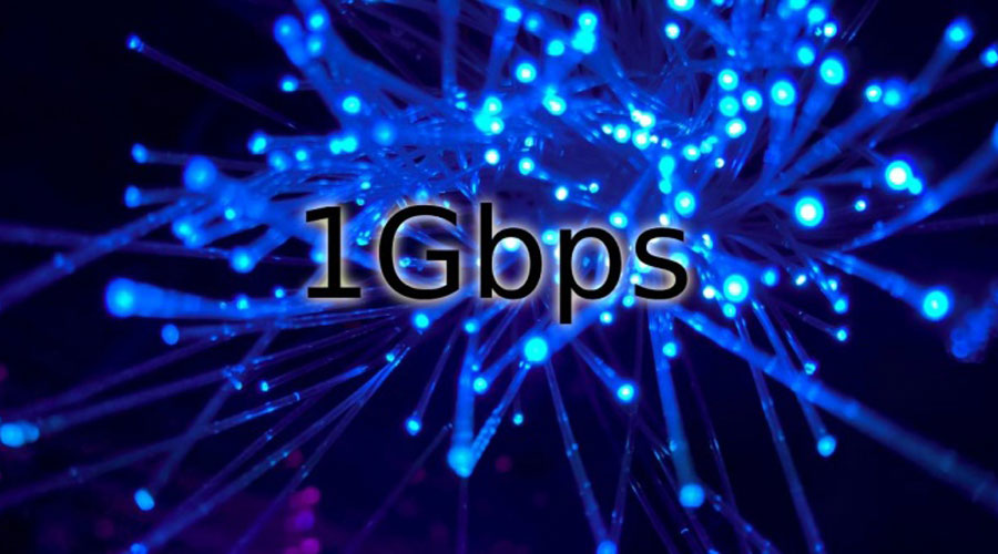 Infografia indicant la velocitat d'1Gbps a Internet (Test de velocidad)