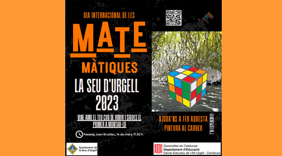 Cartell de la celebració del Dia Internacional de les Matemàtiques a la Seu (RàdioSeu)