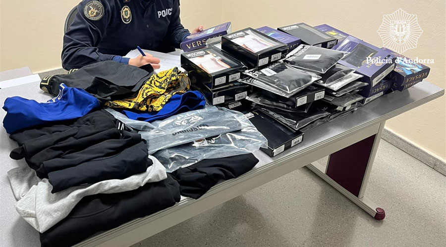 Mercaderia requisada als quatre detinguts (Policia d'Andorra)