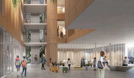 Rander de com serà part de l'edifici d'habitatges públics de lloguer assequible