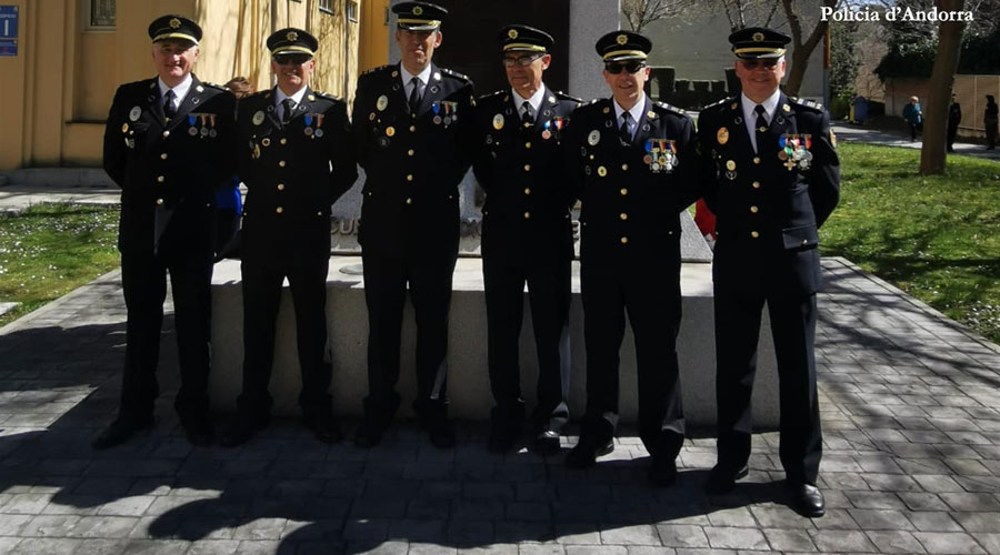 Els sis nous inspectors majors (Policia d'Andorra)