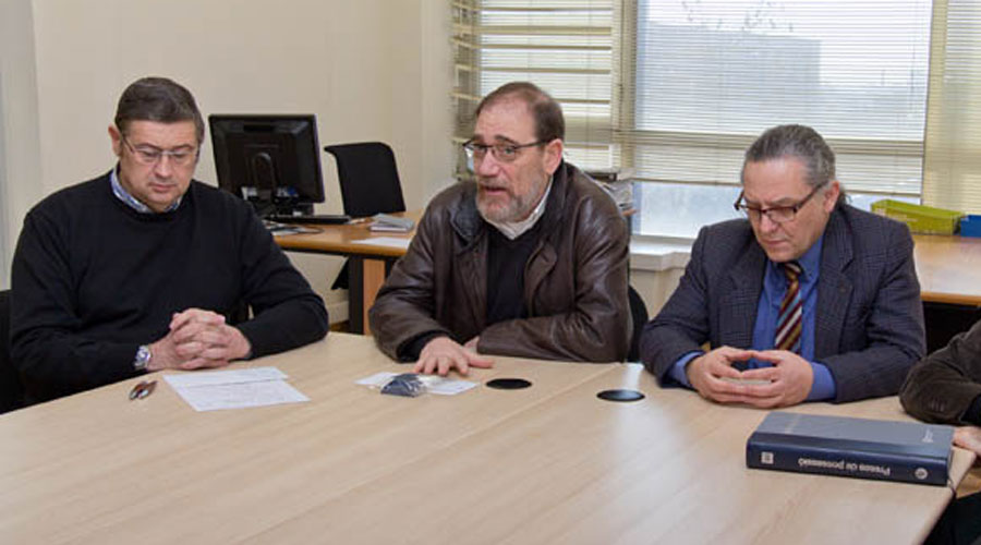 Joan Ramon Rosell, al centre de la imatge (UPC)