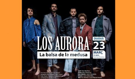 Cartell anunciant l'actuació de Los Aurora a la Seu