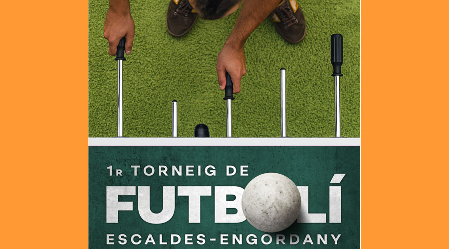 Cartell del 1r Torneig de Futbolí d'Escaldes-Engordany (comuee)