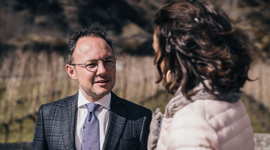 Xavier Espot, candidat nacional de Demòcrates, en el seu darrer dia de campanya (Demòcrates)