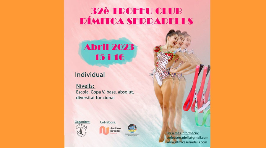 Cartell del Trofeu del Club Rítmica Serradells