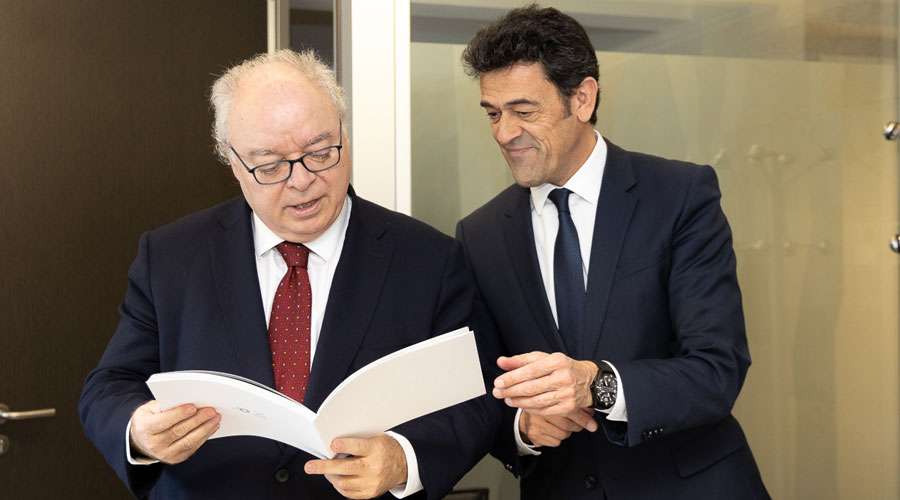 L'ambaixador d'Espanya a Andorra i el cònsol major d'Ordino (Comú d'Ordino)