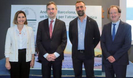 Susanna Torres (vicepresidenta de l’EFA), Eduard Torres, Daniel Armengol (president) i Joan Tomàs (secretari tècnic)