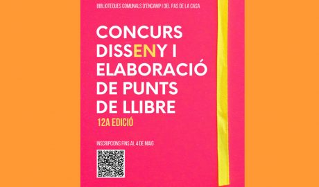 Cartell del concurs de punts de llibre de les biblioteques comunals d'Encamp i del Pas (Comú d'Encamp)