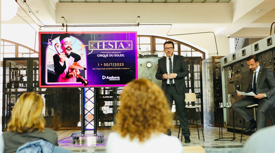 Betim Budzaku, director general d'Andorra Turisme i Jordi Torres, ministre de Turisme (Andorra Turismer)