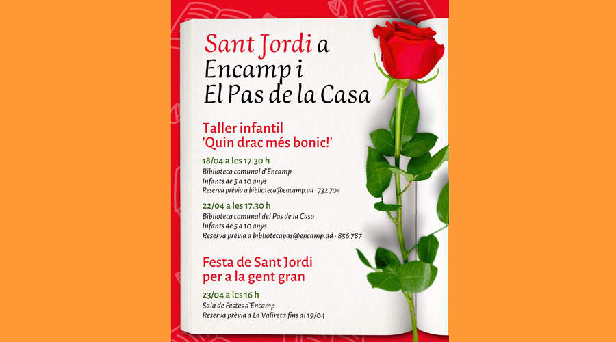 Cartell d'actes adreçats a infants i gent gran a Encamp i al Pas (Comú d'Encamp)