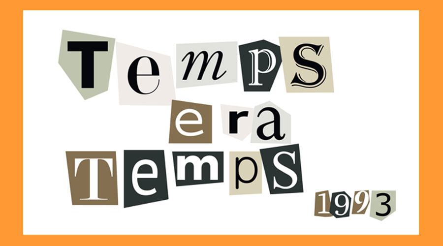 Cartell de l'espectacle "Temps era temps... 1993!" (Consell General)
