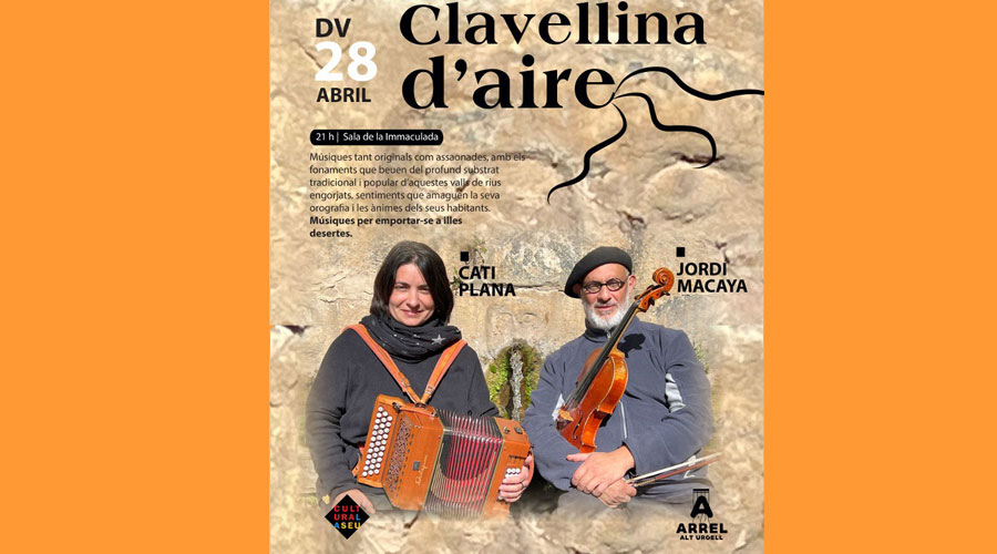 Cartell del concert de Clavellina d'aire a la Seu (Aj. la Seu)