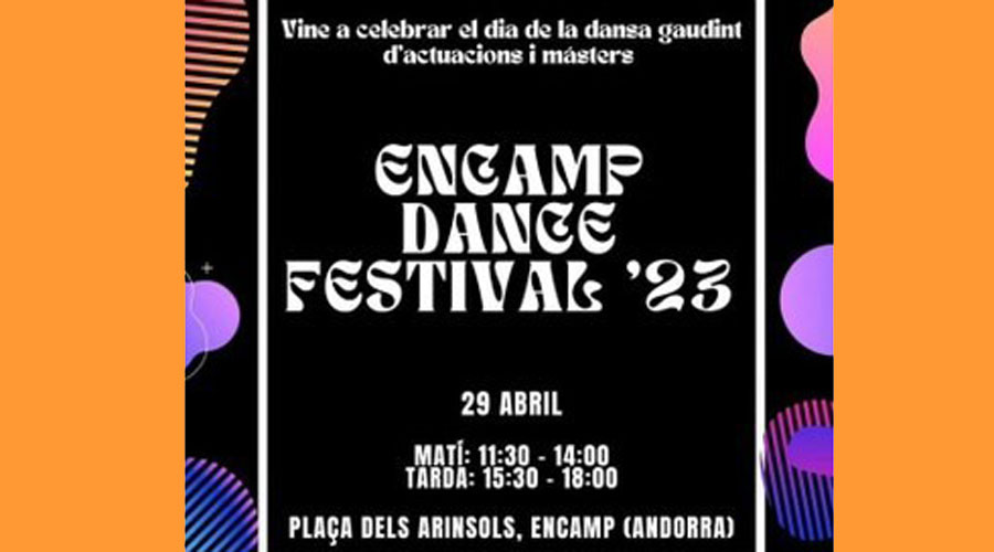 Cartell de l'Encamp Dance Festival (Comú d'Encamp)