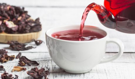Una infusió d'Hibisc o també dit rosa de Jamaica