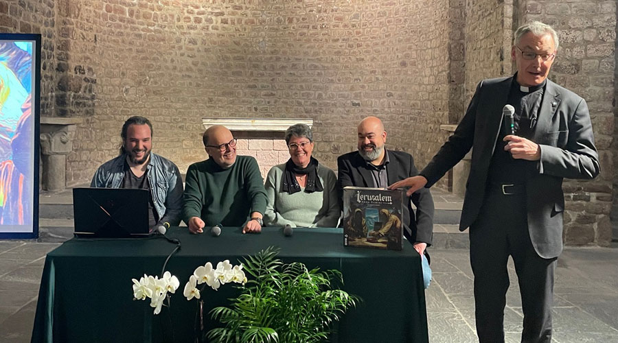 L’església de Sant Miquel de la Seu ha acollit la presentació del joc de taula "Ierusalem anno Domini" (Bisbat d'Urgell)