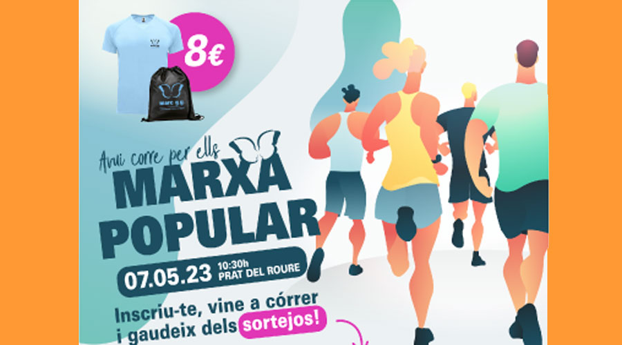 Cartell de la 9a Marxa Popular de l'Associació Marc GG (Associació Marc GG)