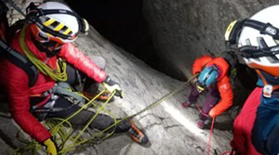 Rescat d'uns escaladors al massís del Pedraforca (Foto: Bombers Generalitat)
