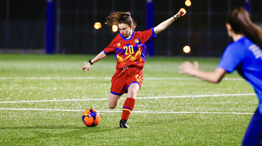 Una jugadora andorrana de la sub-19 (FAF)