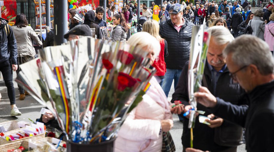 Imatge d'una diada de Sant Jordi a Andorra la Vella (AndorraCapital)