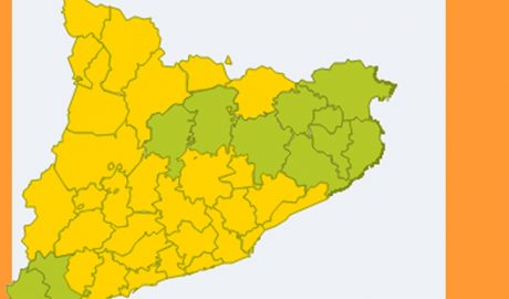 En groc, les comarques on el vent bufarà més fort