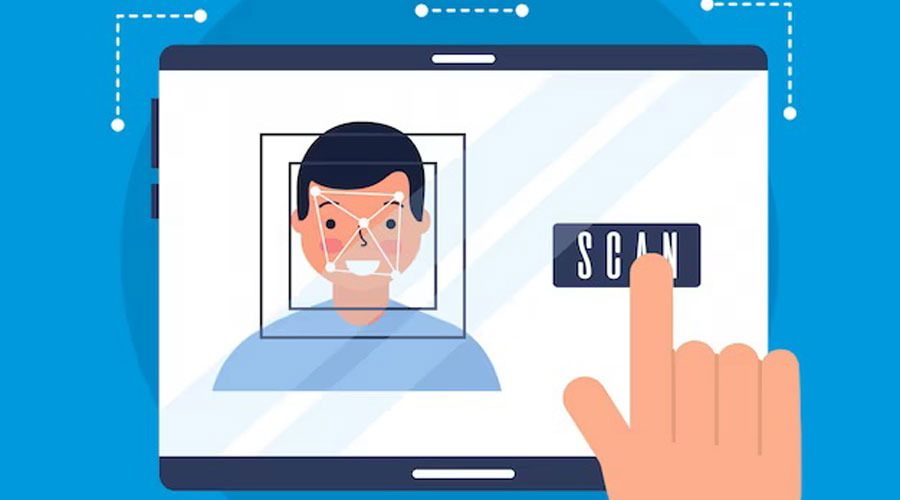 Una infografia simulant la videoidentificació d'una persona (gstudioimagen / freepik)