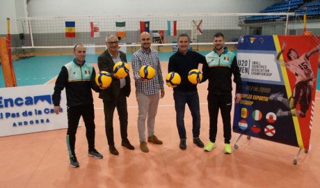 Presentació a Encamp de l'Europeu U20 de vòlei