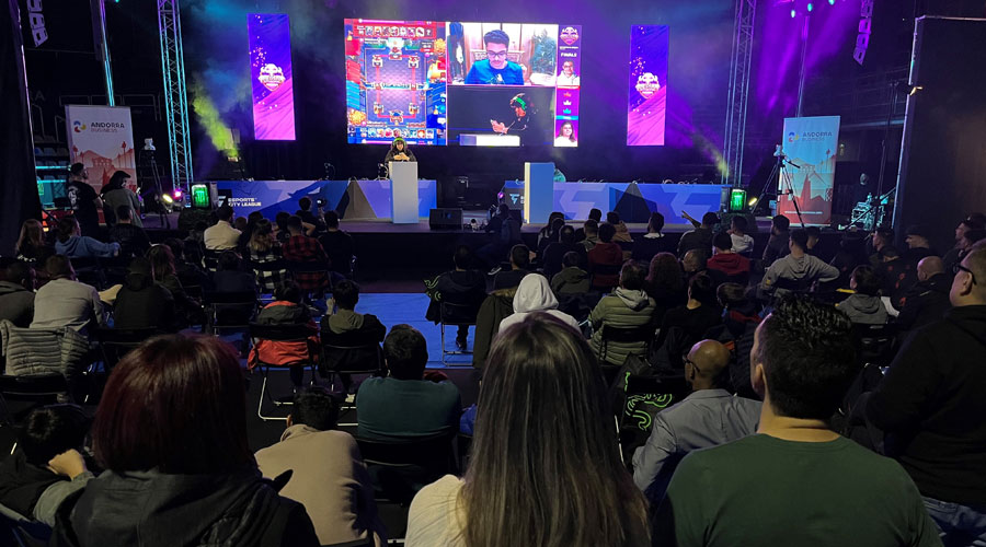 Una imatge de l’e-Sports City League celebrat a Andorra (Andorra Business)