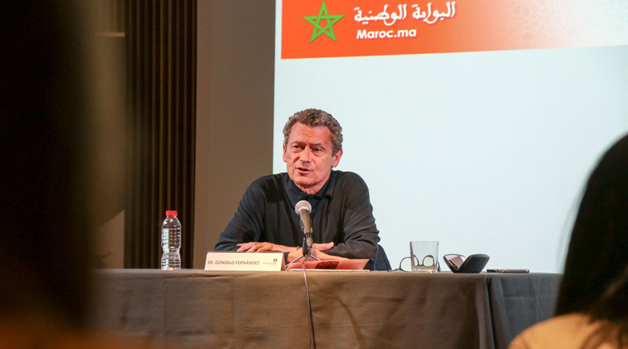 L’acadèmic islamista, Gonzalo Fernández Parrilla parlant en la jornada de dijous (Comú d'Ordino)