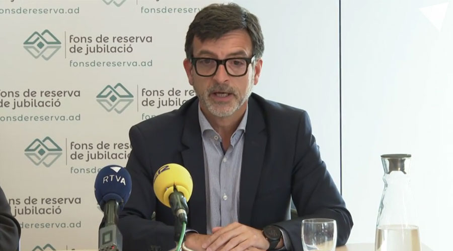 El president de la comissió gestora del fons de reserva de jubilació, Jordi Cinca (ATV)