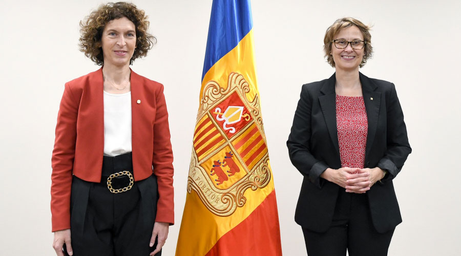 Maria Ubach i Meritxell Serret, aquest dijous 4 de maig (SFGA)