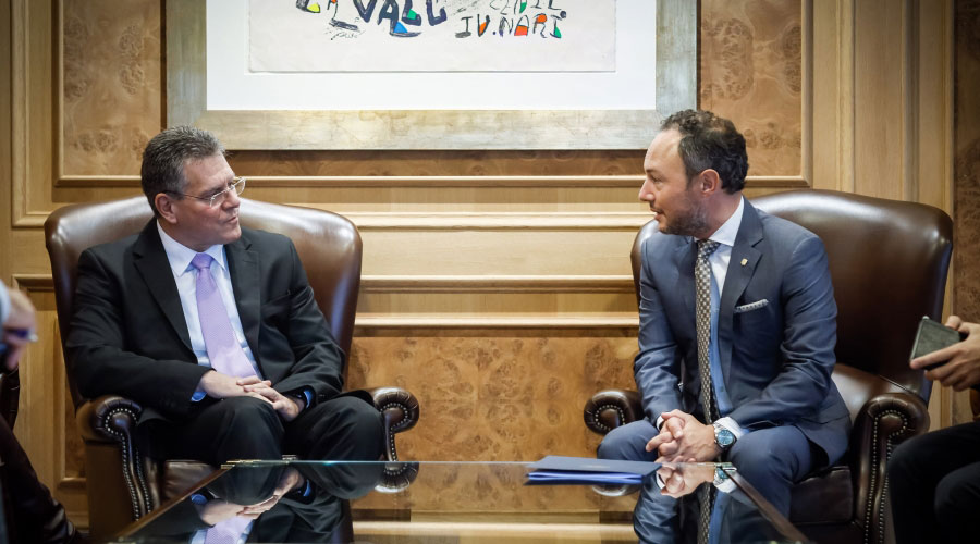 Maroš Šefčovič i Xavier Espot (SFGA)