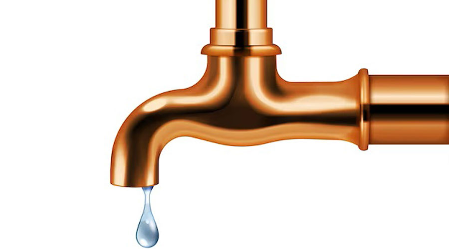 Una aixeta d'aigua (macrovector)