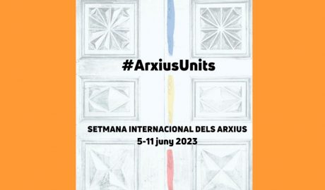 Cartell anunciant la Setmana internacional dels arxius