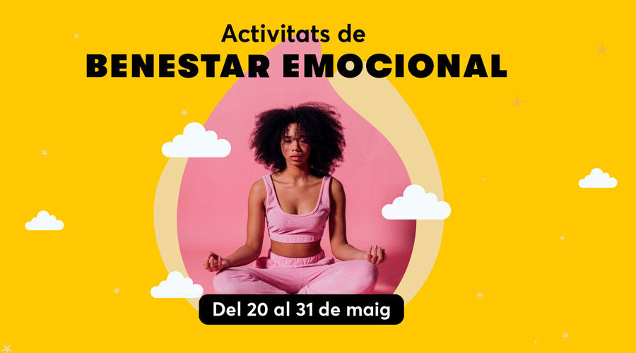 Cartell sobre les activitats del Carnet Jove relacionades amb el benestar emocional (Carnet Jove Andorra)