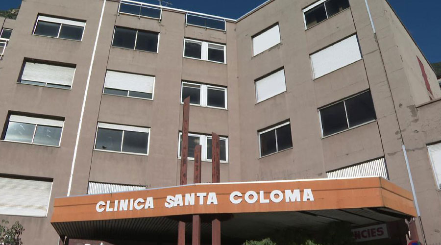 Façana principal de la clínica de Santa Coloma (AndorraDifusió)