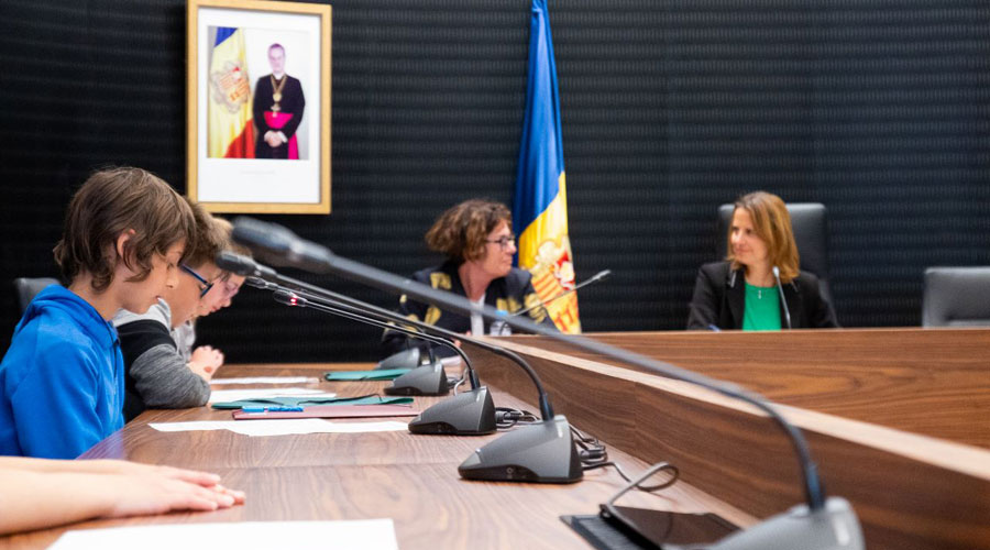 Imatge del Consell d'Infants celebrat al Comú d'Escaldes-Engordany (comuee)