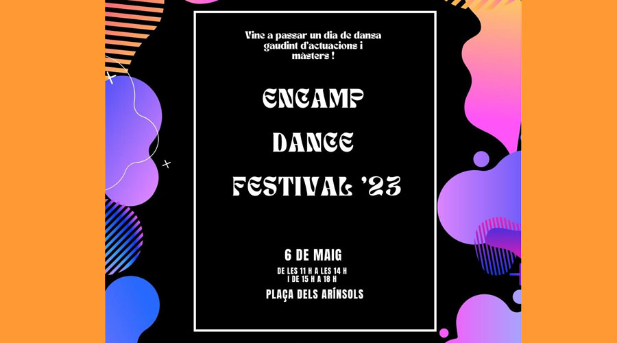 Cartell de l'Encamp Dance Festival 2023 (Comú d'Encamp)
